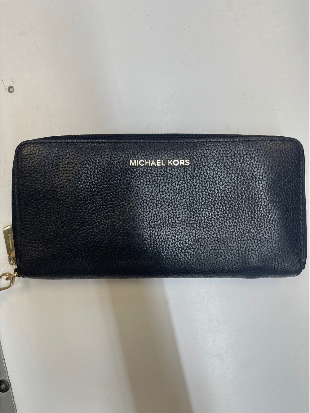 Michael Kors Black Pebbled Leather Wristlet Wallet [COPY]